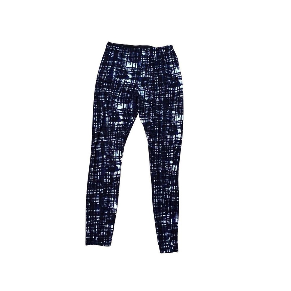 Lysee High Waisted Shaper Leggings Blue and White Size M